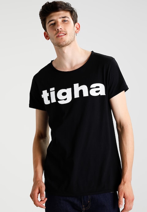 Tigha LOGO - T-shirt med tryck - svart - Zalando.se