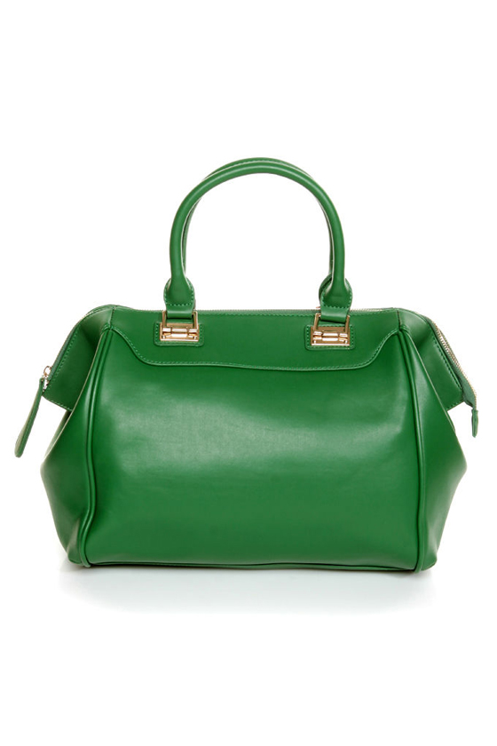 Rymlig grön handväska - överdimensionerad handväska - strukturerad handväska - grön