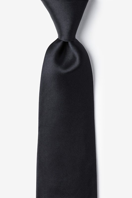 Solid svart slips |  Ties.com