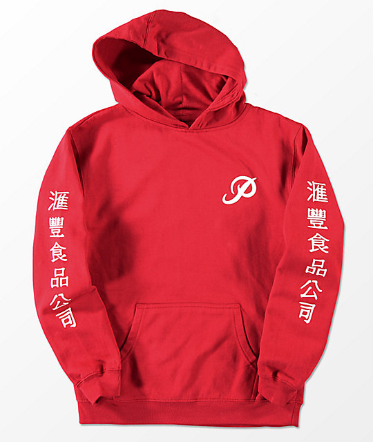 Primitive x Huy Fong Boys Röd Hoodie |  Zumiez