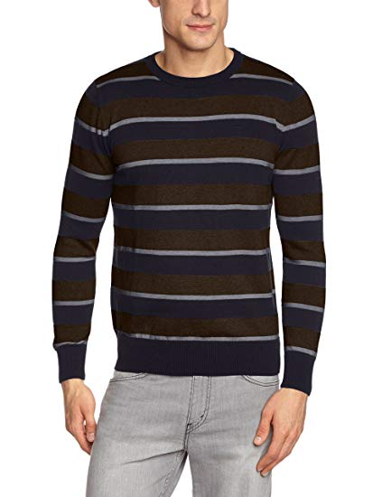 Tom Tailor Basic Stripe tröja för män/408 långärmad tröja