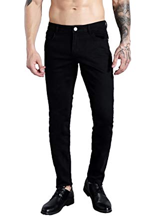 ZLZ Slim Fit Stretch Comfy Fashion Jeans Byxor för män på Amazon