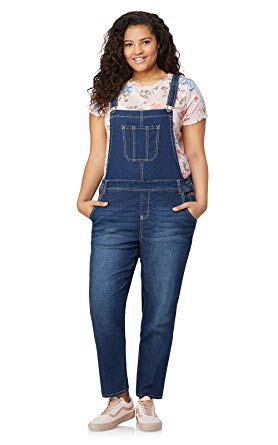Amazon.com: WallFlower Plus Size Stretch Denim Overall: Kläder