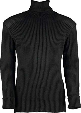 Chatam Roll Neck Sweater axel- och armbågsplåster #12999