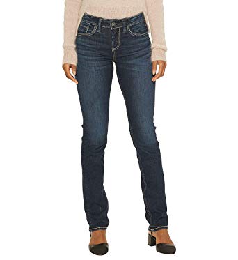 Amazon.com: Silver Jeans Co. Dam Avery Curvy Fit High-Rise