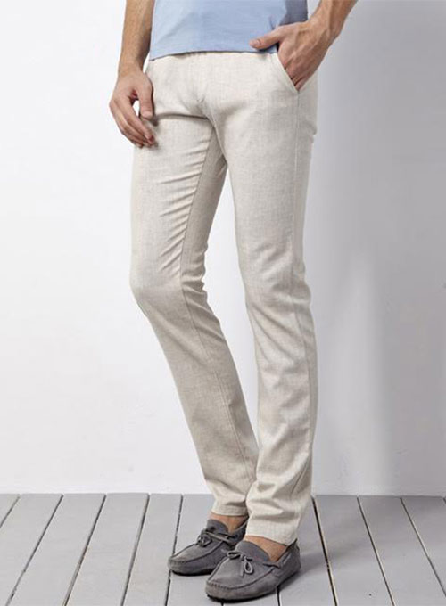 Pure Irish Linen Byxor [Pure Linen Trouser] - 101 $ : StudioSuits
