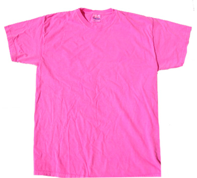 Neonrosa ljusa färgglada ungdomar unisex T-shirt T-shirt - Neon