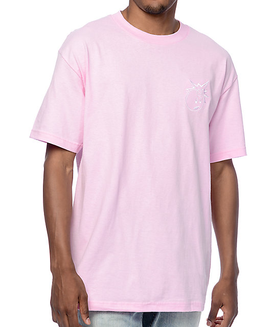 The Hundreds Crest Enkel Adam Pink T-shirt |  Zumiez
