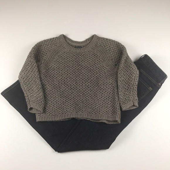 Marc O'Polo tröjor |  Marc Opolo Grey Cropped 34 Sleeve Sweater Xs