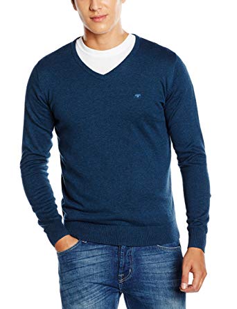 Tom Tailor Basic V-ringad tröja för män: Amazon.co.uk: Kläder