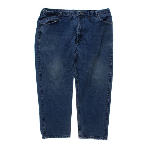 Blå/marinblå Wrangler-jeans i storlek 46