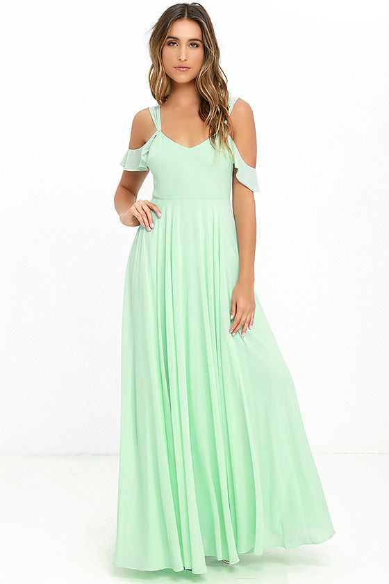 Fantastisk mintgrön klänning - maxiklänning - klänning - högtidsklänning - 79,00 $
