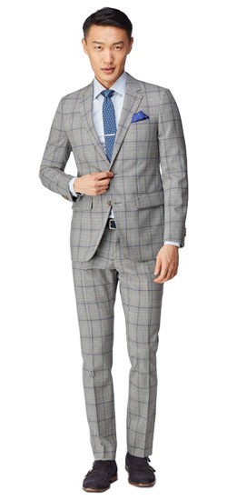 Custom kostymer för män - Abstrakt Glen Rutig kostym |  INDOKINO