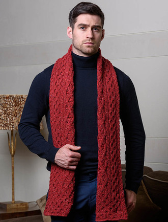 Herrscarf, herrsjal i ull |  Aran Sweater Market