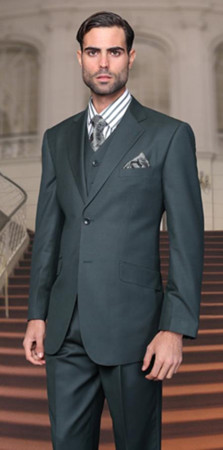 Hunter Olive Green kostymer för män |  Billiga kostymer för män för