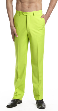 Limegröna klänningsbyxor för män |  Mintfärgade byxor