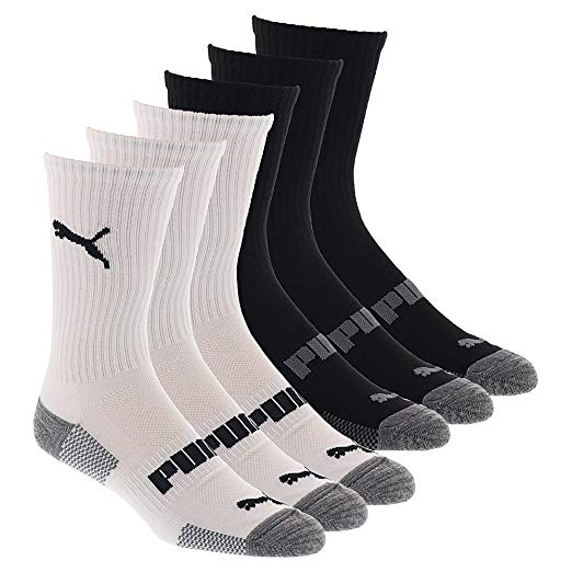 PUMA 6-pack sockor för män i Amazons herrklädesbutik: