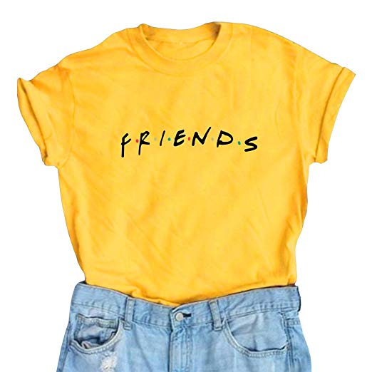 Amazon.com: LOOKFACE Women Friends TV Show Grafiska söta T-shirts