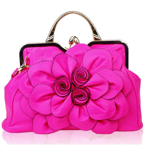 Lyxig varm rosa handväska för en lyxig kvinna på Luulla