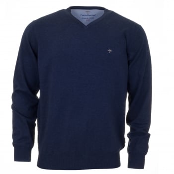 Fynch-Hatton Superfine Cotton Sweatshirt - Blå