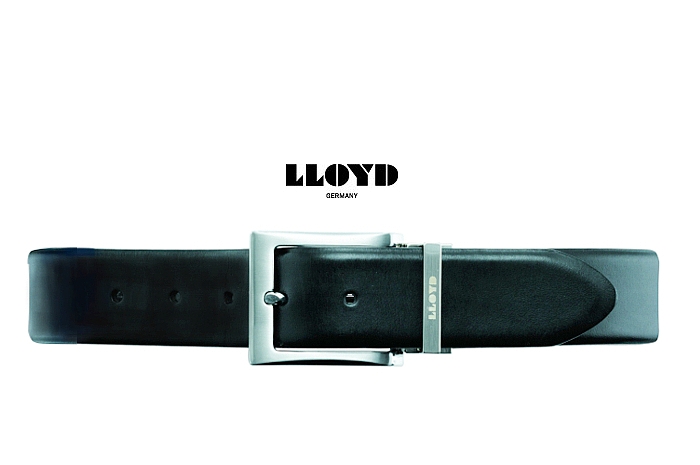 Lloyd Mens Matt Svart Läderbälte - 70-101-00