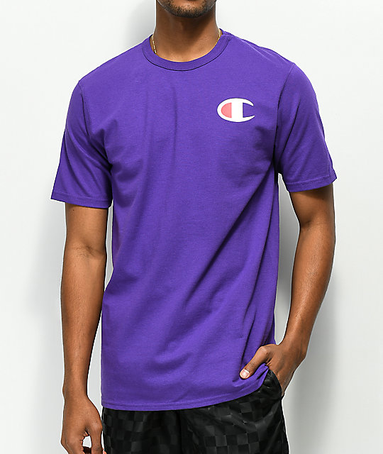 Champion Heritage Patriotic C Lila T-shirt |  Zumiez