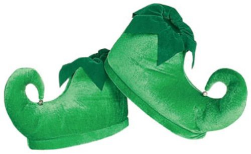 Amazon.com: Rubies Deluxe Elf Shoes, Grön, One Size: Kläder