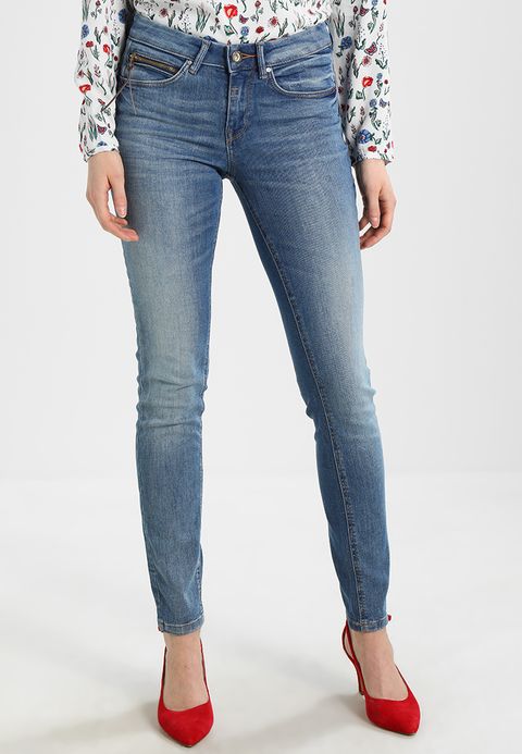 Dam TOM TAILOR ALEXA MED DRIFTSFIKA - Jeans Skinny Fit - mitt