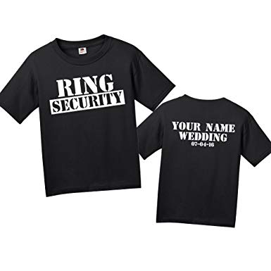 Amazon.com: Ring Security T-Shirt Personlig anpassad ringbärare