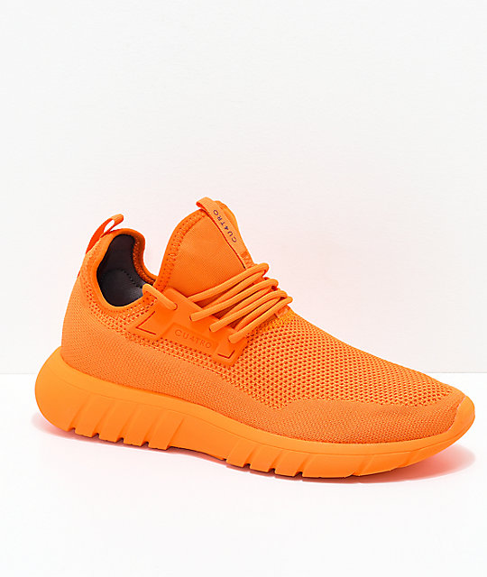 CU4TRO Bolt Caution Orange Stickade Skor |  Zumiez