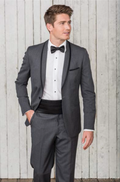 Steel Grey Montego - Smoking av Savvi Formalwear St. Louis Herrkostym