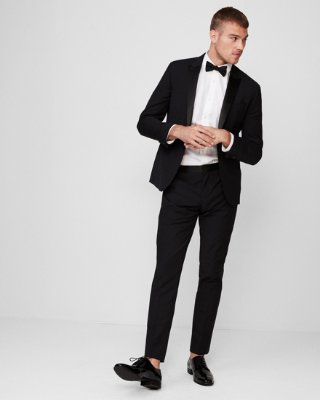 Extra Slim Black Ull-blandning Performance Tuxedo Pant |  uttrycka