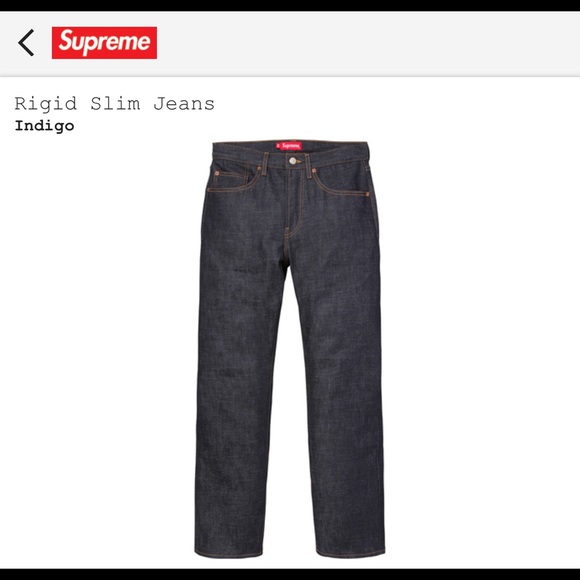 Supreme Jeans |  Ny Oanvänd Dark Wash Storlek 34 |  Poshmark