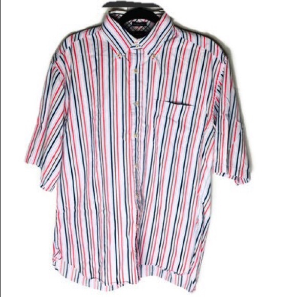 Tommy Hilfiger skjortor |  Button Up Shirt Storlek L 80s 2 Ply |  Poshmark