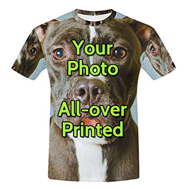 Amazon.com: Personliga anpassade T-shirts Designa din egen bild