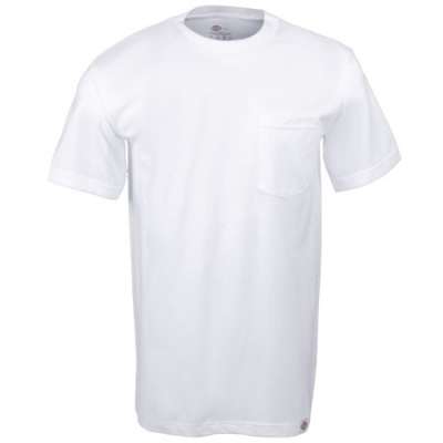 Dickies Mens 1144624WH Tvåpack T-shirt i bomull- Vit
