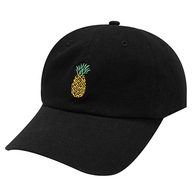 Våren Dammössa Snapback 3D ananasmönster tryckt hatt för män