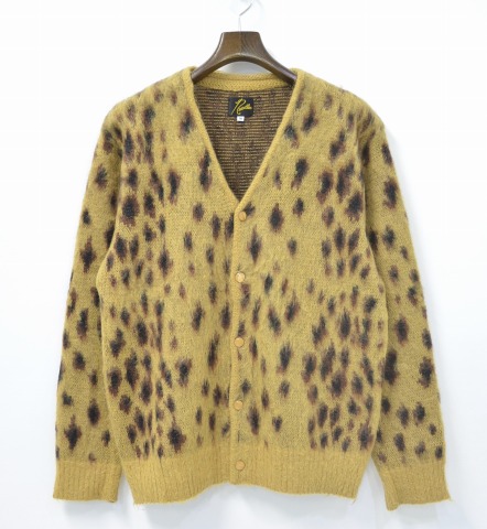 begagnad utvald butik Girighet: (Nålar) nålar Mohair Cardigan - Leopard