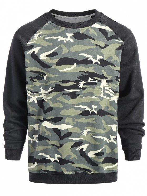 22% RABATT]2019 Pullover Camouflage Sweatshirt I CAMOUFLAGE XL |  ZAFUL