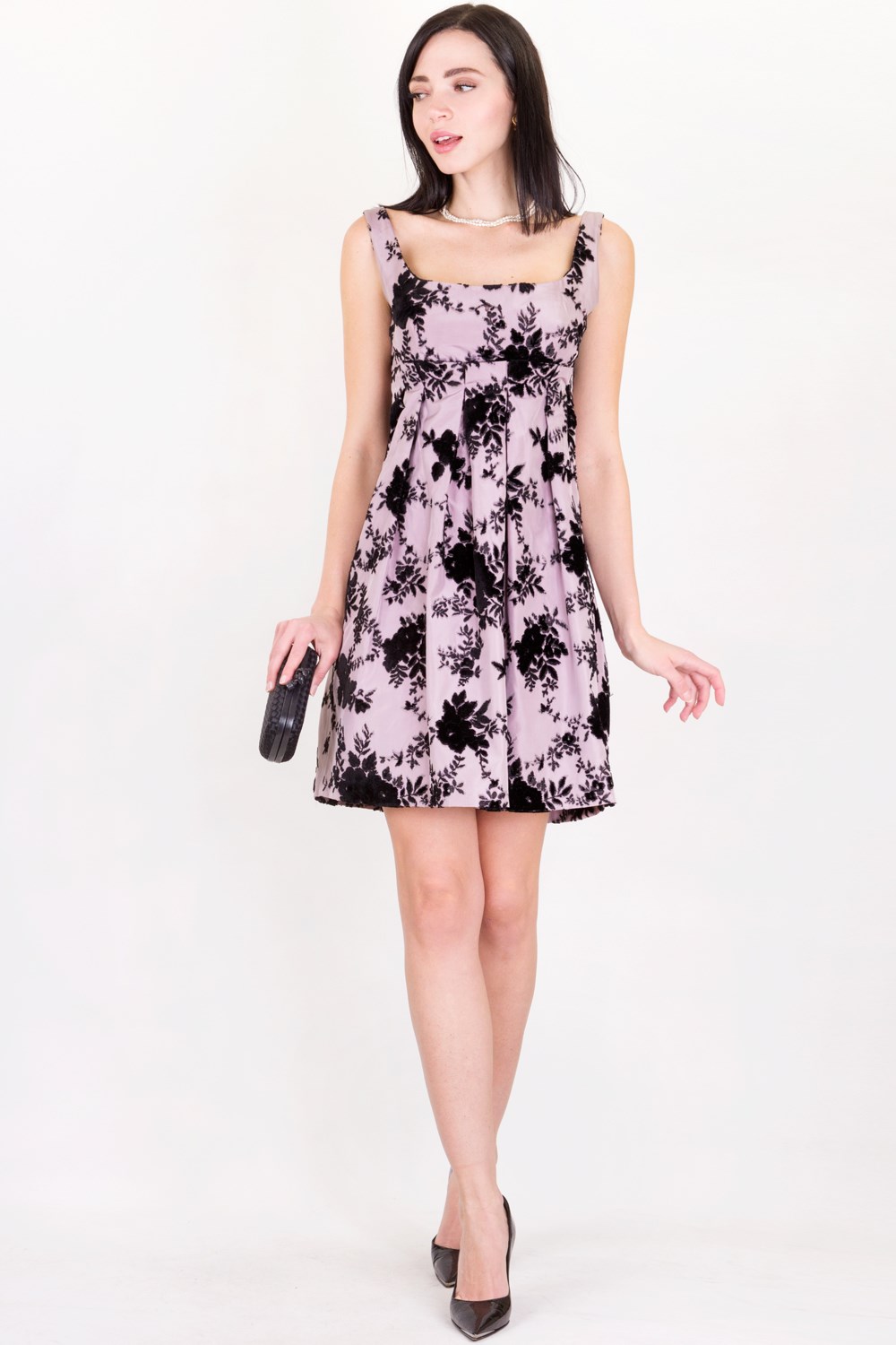 Lilac Textured Silk Dress / Storlek: 44 IT - Passform: S/M, Korta Klänningar, Klänningar, Kläder, Starbags-produkter, Starbags.gr