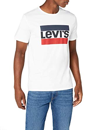 Amazon.com: Levi's Men's 84 Sportswear Grafisk T-shirt, grå: Kläder