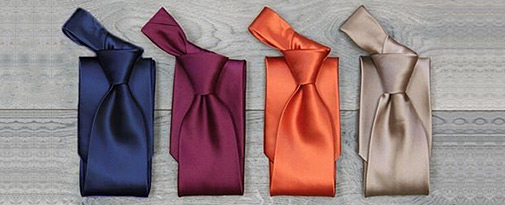Prisvärda enfärgade slipsar