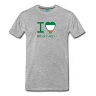 MakeMySports |  I Love Irish Girls - Herr XXXL T-shirt - Herr Premium