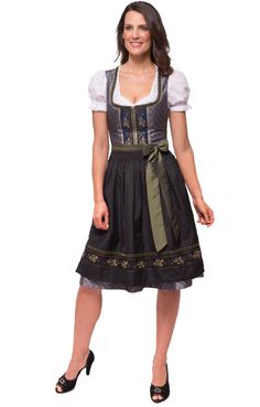 2017 Knälånga Dirndls · Dirndl Saarburg Tyskt mode, Dirndl-klänning, Oktoberfest, Skiffer, Modest Fashion, Kjolar