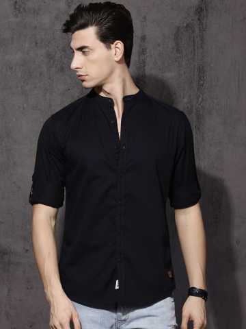 Svart skjorta - Köp svart skjorta online i Indien