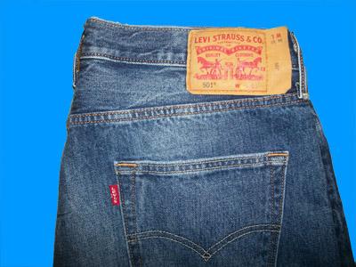 Namn Brand Jeans™ - Levis 501 Buttonfly 40 B x 36 L