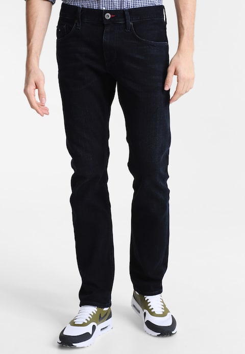 Tommy Hilfiger DENTON - Jeans med raka ben - blåsvart - Zalando.co.uk