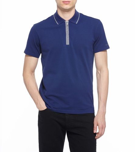 Casual T-shirts i polyester med blå krage för män, 175 Rs /st |  ID