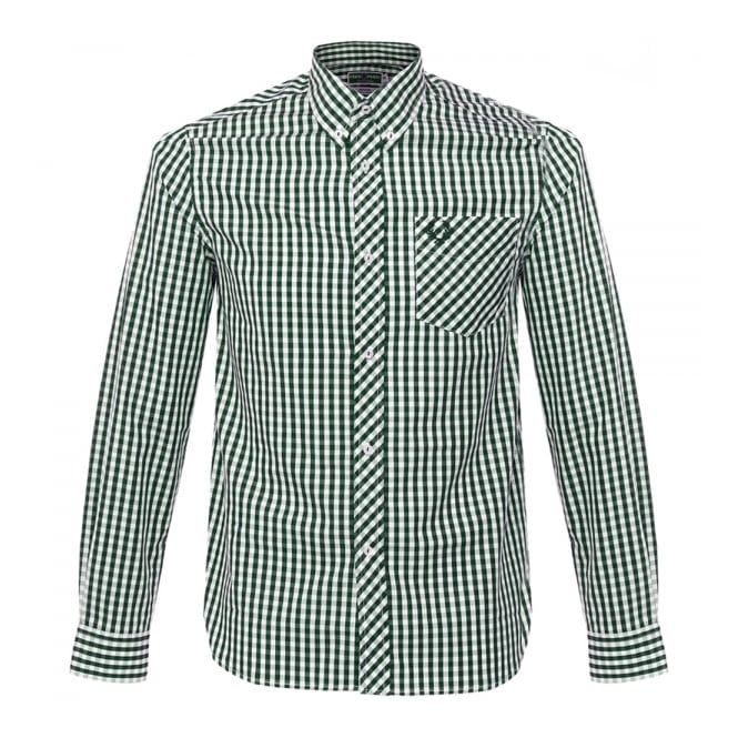 Fred Perry Shop |  Återutgivningar Collection Green Gingham Shirt