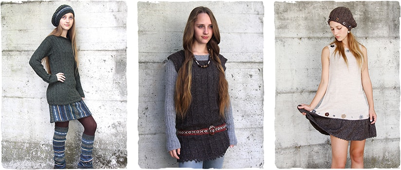 Ungt mode - mode för unga kvinnor - Kläder i alpackaull - La Mamita